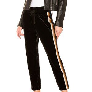 MOTHER Black Velvet Lounge Ankle Pant NWT